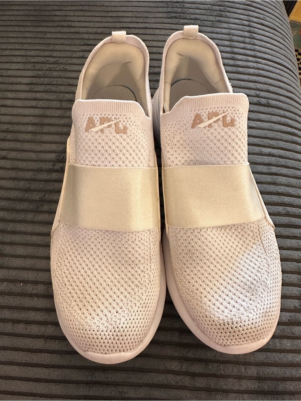 APL Women’s Slip-On Knit Sneakers in Pale Pink